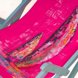 Beach / pool painted chair-216