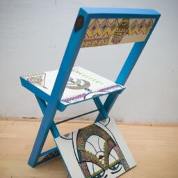 Painted Chair/tableau-136