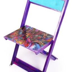 Painted Chair/tableau-211